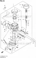 CARBURATEUR (LT F250L2 E24) pour Suzuki OZARK 250 2012