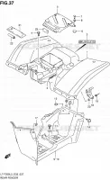 GARDE BOUE ARRIERE pour Suzuki OZARK 250 2013