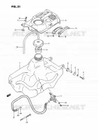 RESERVOIR D'ESSENCE pour Suzuki OZARK 250 1996