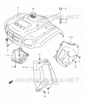 GARDE BOUE AVANT (MODEL K5/K6/K7) pour Suzuki EIGER 400 2007