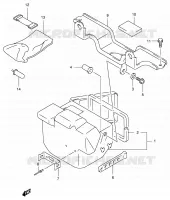 BOITE ARRIERE pour Suzuki EIGER 400 2007
