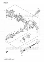 CARDAN   COUPLE CONIQUE (ARRIERE) pour Suzuki KINGQUAD 400 2010