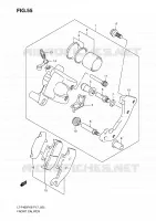 ETRIER DE FREIN AVANT pour Suzuki KINGQUAD 400 2010