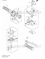 ENSEMBLE LEVIERS   POIGNEES pour Suzuki KINGQUAD 400 2011