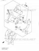 ETRIER DE FREIN AVANT pour Suzuki KINGQUAD 400 2011