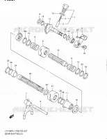 ENSEMBLE DE SELECTION DE VITESSES (2) pour Suzuki KINGQUAD 400 2011