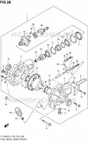 CARDAN   COUPLE CONIQUE (AVANT) pour Suzuki KINGQUAD 400 2013
