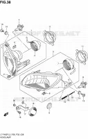 PHARE (LT F400FL3 P28) pour Suzuki KINGQUAD 400 2013