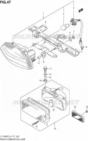 ENSEMBLE FEU ARRIERE (LT F400FZL3 P17) pour Suzuki KINGQUAD 400 2013