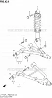 AMORTISSEUR   TRIANGLES (LT F400FZL4 P33) pour Suzuki KINGQUAD 400 2014