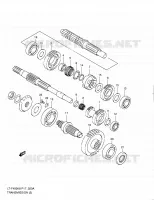 TRANSMISSION (2)(MODEL L0) pour Suzuki KINGQUAD 400 2010