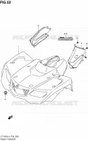 GARDE BOUE AVANT (LT F400L4 P33) pour Suzuki KINGQUAD 400 2014