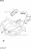 GARDE BOUE AVANT (LT F400ZL4 P33) pour Suzuki KINGQUAD 400 2014
