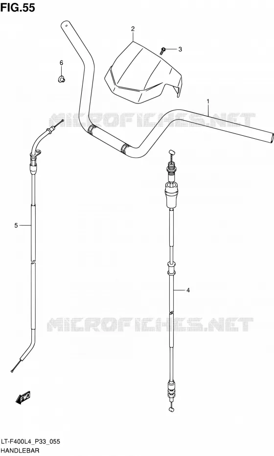 GUIDON Suzuki QUAD 400 KINGQUAD 2014  LT-F400 L4/LT-F400Z L4 (P03,P28,P33)