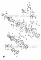 TRANSMISSION (2) pour Suzuki KINGQUAD 250 1998