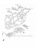 CADRE (MODELE W/X/Y) pour Suzuki QUADMASTER 500 2000