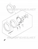 PHARE (MODELE W/X/Y E17) pour Suzuki QUADMASTER 500 2000