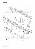ENSEMBLE SELECTEUR DE VITESSES (MODEL K8/K9/L0) pour Suzuki QUADRACER 450 2010