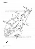 CADRE (MODEL K5/K6/K7) pour Suzuki QUADSPORT 400 2006