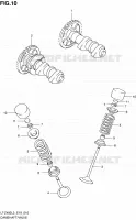 ARBRE A CAMES   VALVE pour Suzuki QUADSPORT 400 2013