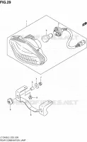 ENSEMBLE FEU ARRIERE pour Suzuki QUADSPORT 400 2013