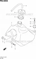 RESERVOIR D'ESSENCE pour Suzuki QUADSPORT 50 2015