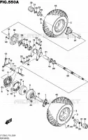 ROUE ARRIERE pour Suzuki QUADSPORT 50 2016