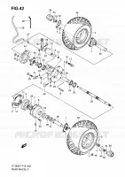 ROUE ARRIERE pour Suzuki QUADSPORT 90 2012