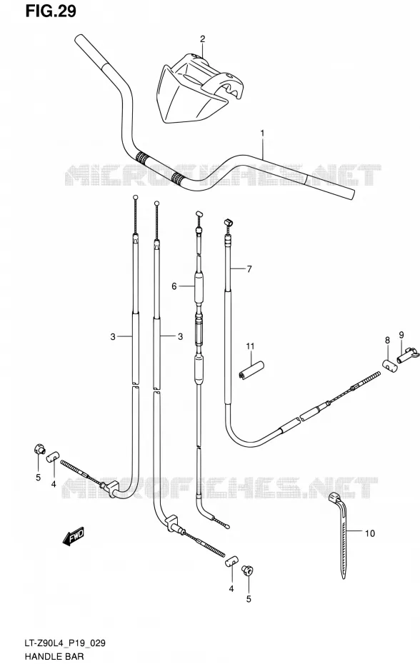 GUIDON Suzuki QUAD 90 QUADSPORT 2014  LT-Z90 L4 (P19)