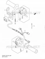 POIGNEES CHAUFFANTES (AN400ZAL0) pour Suzuki BURGMAN 400 2010