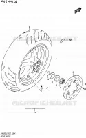 ROUE ARRIERE (AN400L5 E19) pour Suzuki BURGMAN 400 2015