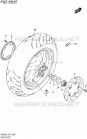 ROUE ARRIERE (AN400ZAL5 E02) pour Suzuki BURGMAN 400 2015