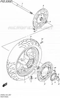 ROUE AVANT (AN400ZAL5 E02) pour Suzuki BURGMAN 400 2015