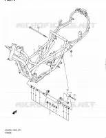 CADRE (AN400ZAL1 E19) pour Suzuki BURGMAN 400 2011