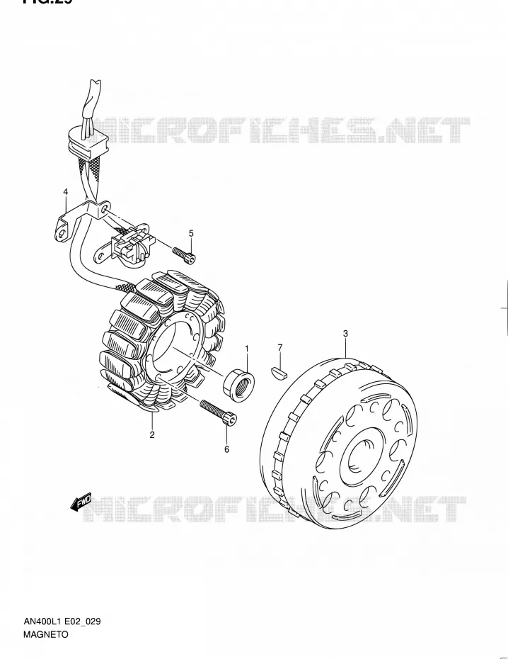ALLUMAGE ROTOR - STATOR Suzuki SCOOTER 400 BURGMAN 2011  AN400 L1 (E02,E19)