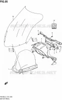 CARENAGE   SUPPORT DE COMPTEUR pour Suzuki BURGMAN 400 2013