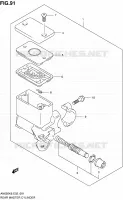 MAITRE CYLINDRE ARRIERE pour Suzuki BURGMAN 650 2010