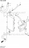 DURITE DE RADIATEUR (AN650ZL6 E02) pour Suzuki BURGMAN 650 2016