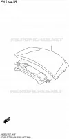 CARENAGE CENTRAL ARRIERE (OPTIONAL) (AN650ZL5 E19) pour Suzuki BURGMAN 650 2015