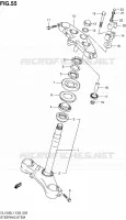 COLONNE DE DIRECTION pour Suzuki V-STROM 1000 2011