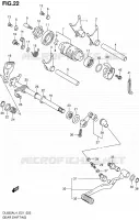 ENSEMBLE SELECTEUR DE VITESSES pour Suzuki V-STROM 650 2014
