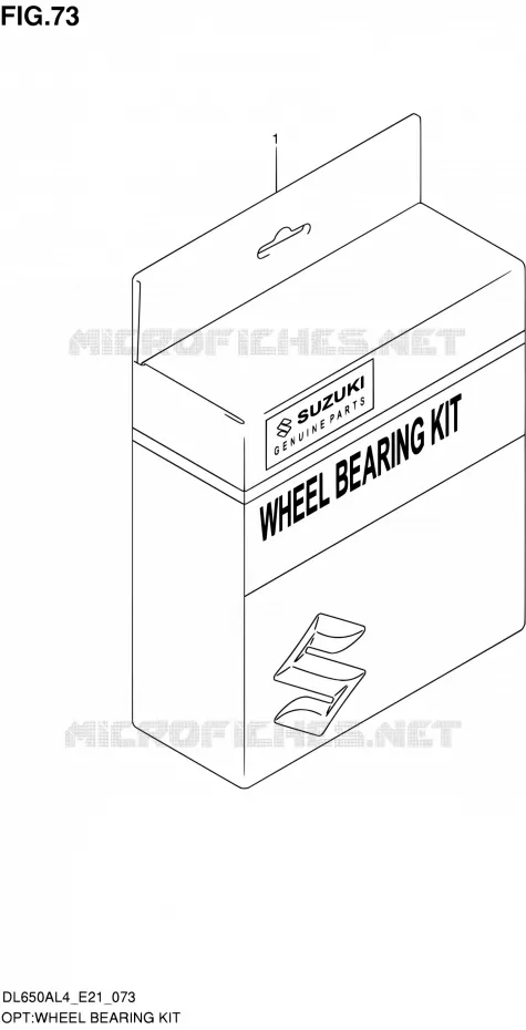 KIT ROULEMENTS DE ROUE Suzuki MOTO 650 V-STROM 2014  DL650A L4 (E21)