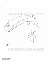 GARDE BOUE AVANT pour Suzuki DR 200 2011