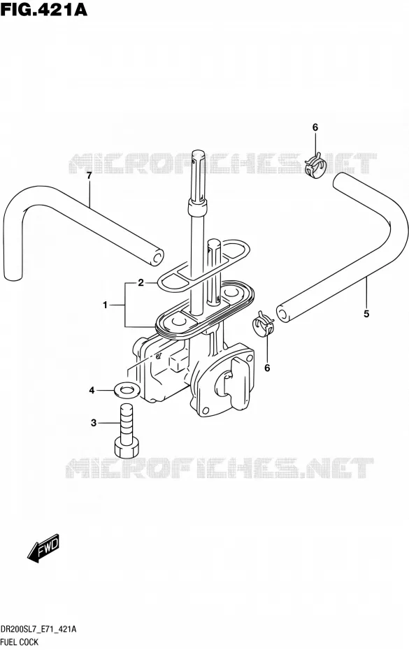 ROBINET D'ESSENCE Suzuki MOTO 200 DR 2017  DR200S L7 (E71)