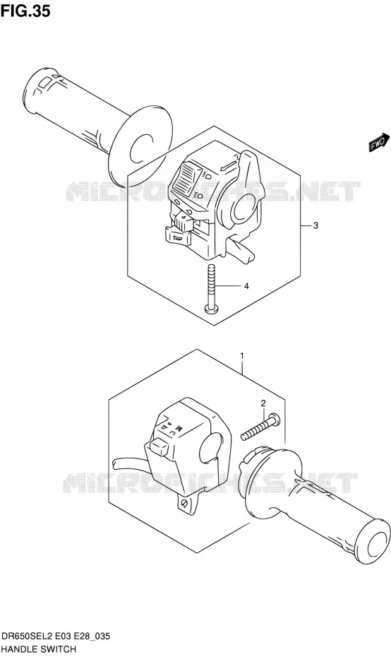 COMMODOS Suzuki MOTO 650 DR 2012  DR650SE L2 (E03,E28,E33)