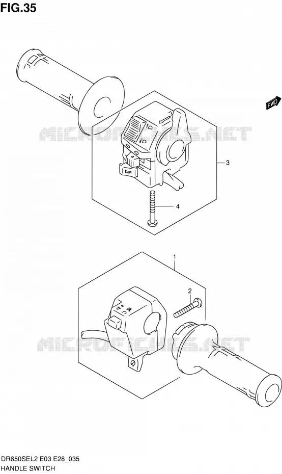 COMMODOS Suzuki MOTO 650 DR 2012  DR650SE L2 (E03,E28,E33)