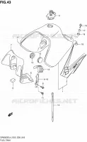 RESERVOIR D'ESSENCE (DR650SEL4 E28) pour Suzuki DR 650 2014