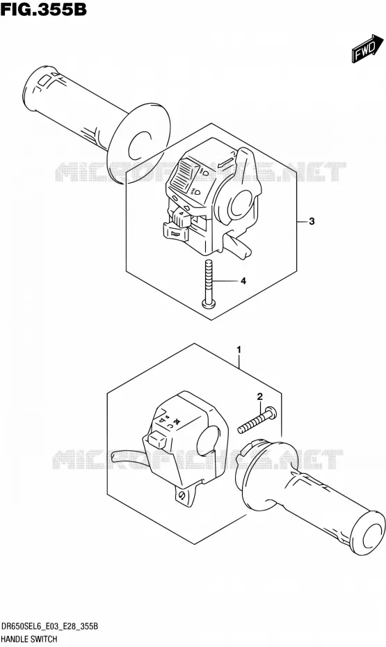 COMMODOS (DR650SEL6 E28) Suzuki MOTO 650 DR 2016  DR650SE L6 (E03,E28,E33)