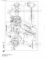 CARBURATEUR (DR Z400SL1 E28) pour Suzuki DR-Z 400 2011