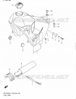 RESERVOIR D'ESSENCE (DR Z400SL1 E03) pour Suzuki DR-Z 400 2011